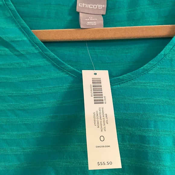 Chico’s top brand new never worn, Congo green - Picture 3 of 3